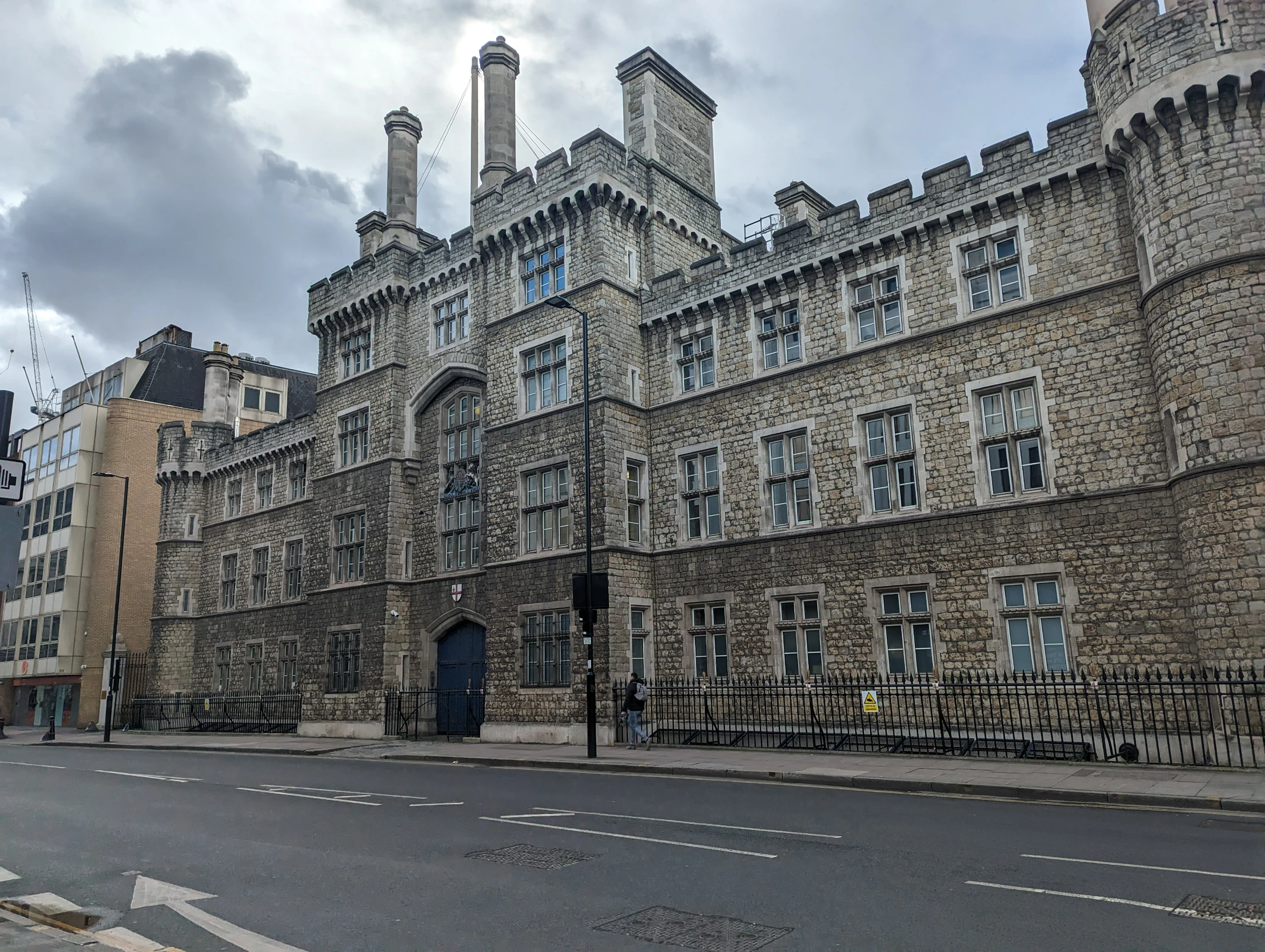 Castle-like Finsbury Barracks in EC1 London, home of Honourable Artillery Company, symbolising the noble legacy of UK removals and storage